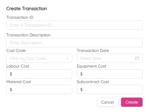 ETHOS financial transaction list showing payment history and expense records